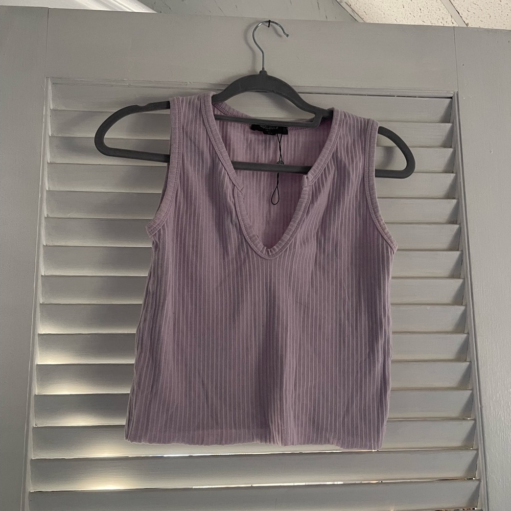Misguided ribbed tank